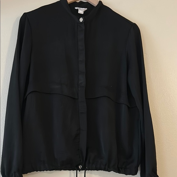 Black Button-Up Blouse - Picture 1 of 10